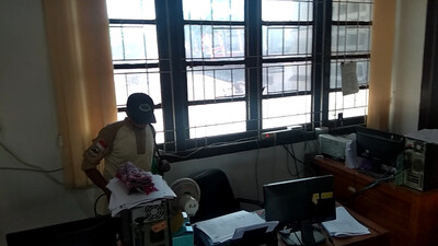 Disbudparpora Semprot Tiap Titik Dengan Disinfektan