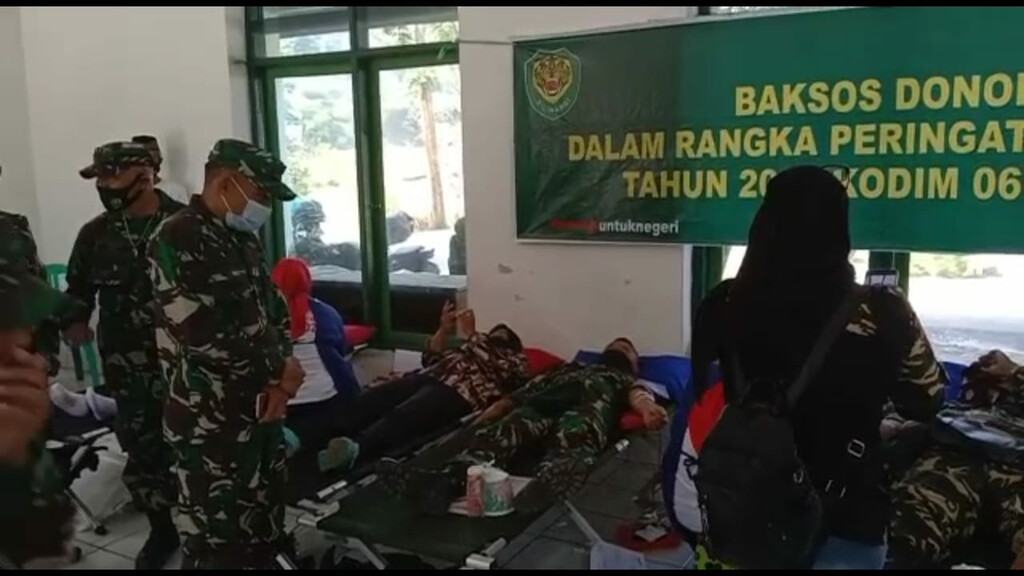Kodim 0610 Bantu PMI Tambah Stok Darah