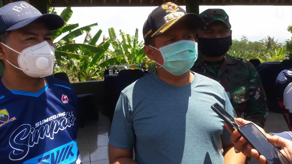 Gowes Bareng, Bupati Sumedang Janjikan Perbaikan Barak Pelacak 