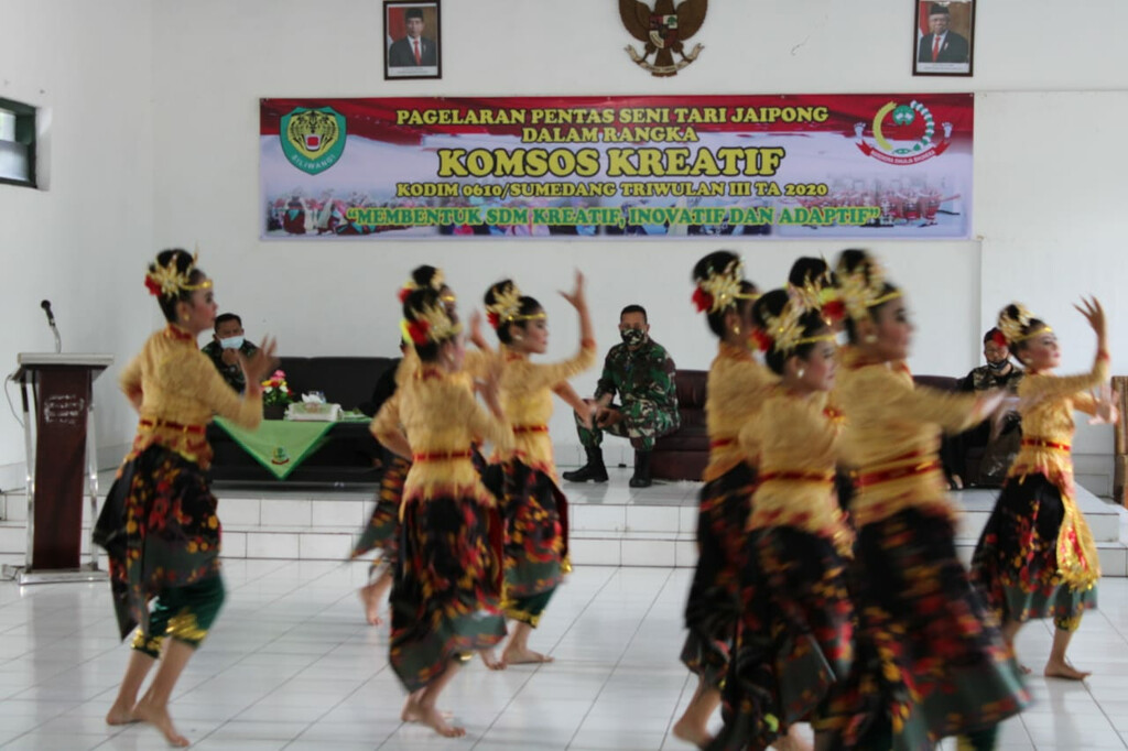 Libatkan 77 Penari, Kodim 0610 Gelar Komsos Kreatif 