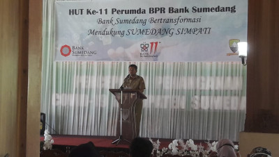 HUT Ke-11, Bank Sumedang Luncurkan ATM Tanpa Kartu