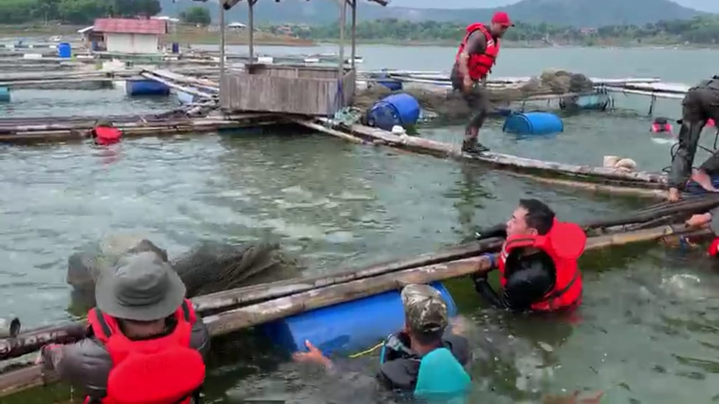 Jaring Apung di Jatigede Ditertibkan