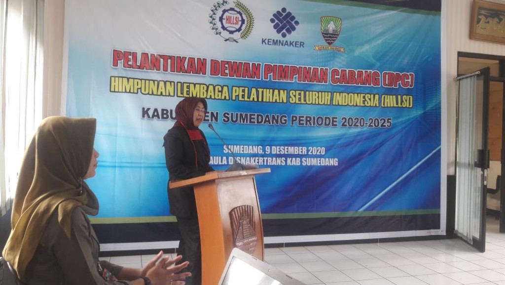 Miliki 67 LPK, Sumedang Lantik Pengurus HILLSI
