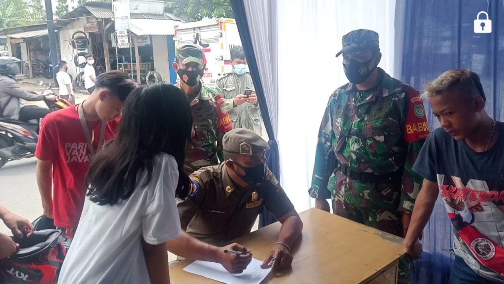 37 Orang Tanpa Masker Terjaring Razia Prokes