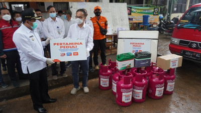 Pertamina Salurkan Donasi Bagi Korban Longsor Cimanggung 