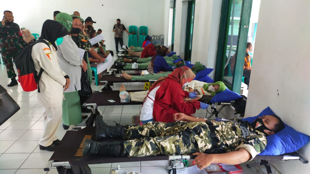 Hari Donor Darah: Kodim 0610 Gelar Aksi Kemanusiaan