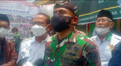 Bersinergi dengan Baznas, Kodim 0610 Sumedang Realisasikan Rutilahu