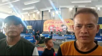 PTMSI Gelar Kompetisi Tenis Meja Dalam 2 Kategori 