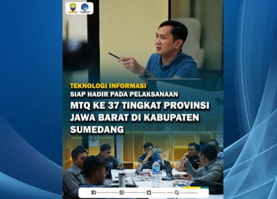 MTQ XXXVII Jabar Tahun 2022: Diskominfosanditik Sumedang Gelar Rakor IT