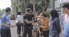 Kapolres Sumedang Lepas Atlet Bulutangkis Polres Sumedang Yang Akan Bertanding Pada Kapolda Cup III