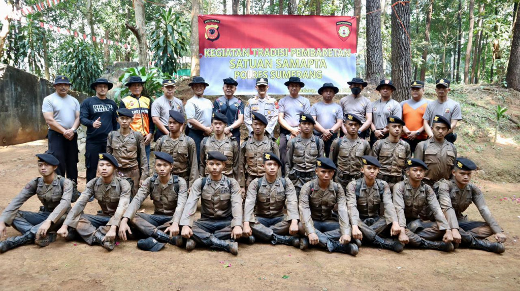 Polres Sumedang Laksanakan Bina Tradisi Dan Pembaretan Terhadap Bintara Baru