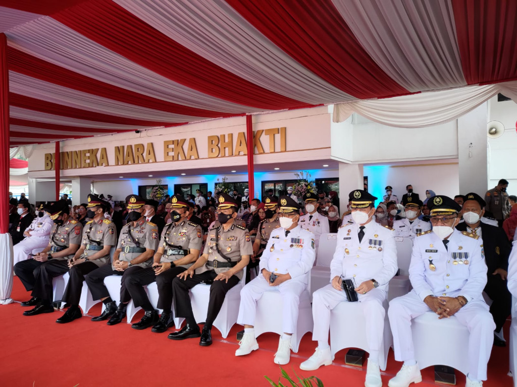 Kapolres Sumedang Hadiri Pengukuhan 1.227 Orang Praja IPDN Sumedang