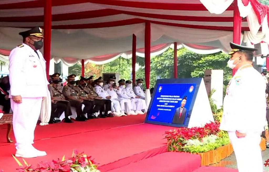 Kapolres Sumedang Hadiri Pengukuhan 1.227 Orang Praja IPDN Sumedang