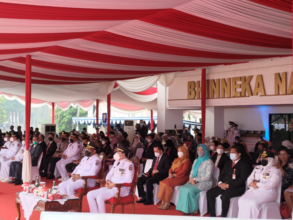 Kapolres Sumedang Hadiri Pengukuhan 1.227 Orang Praja IPDN Sumedang