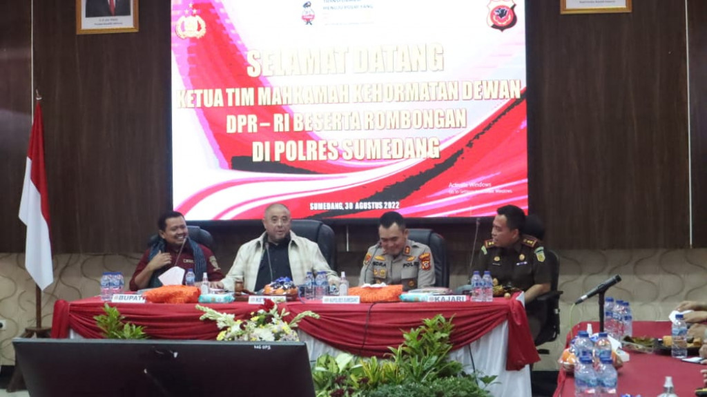 Mahkamah Kehormatan Dewan DPR RI Lakukan Kunjungan Ke Polres Sumedang