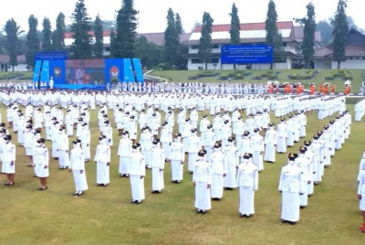 Kapolres Sumedang Hadiri Pengukuhan 1.227 Orang Praja IPDN Sumedang