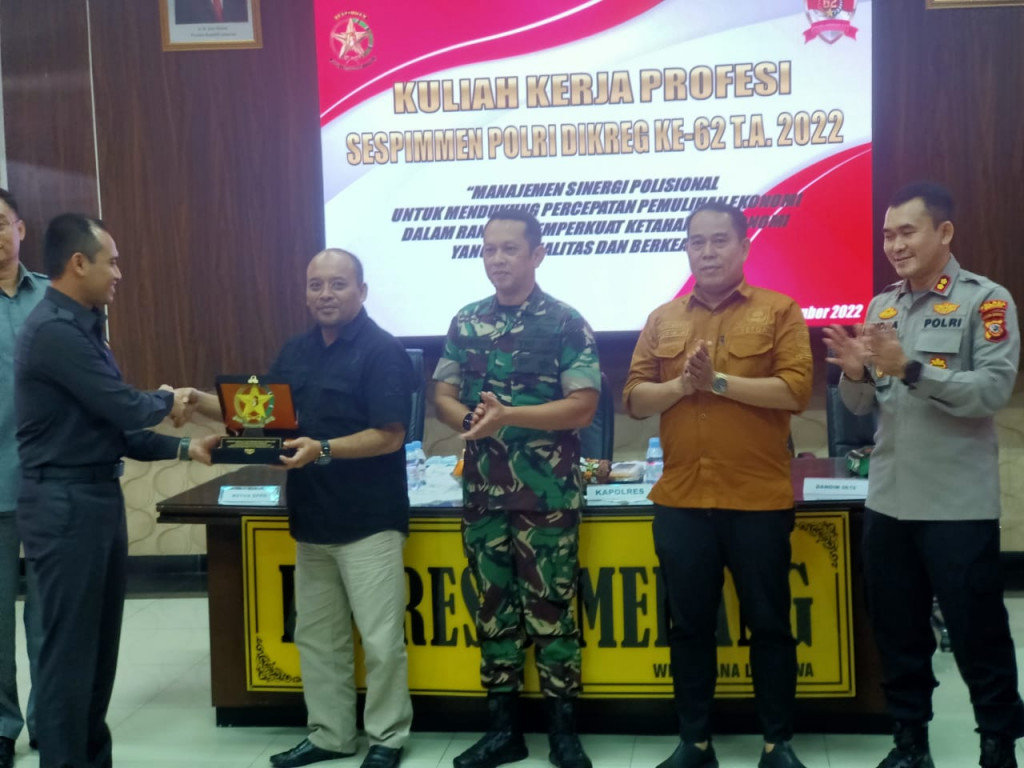 Siswa Sespimen Polri Laksanakan Kuliah Kerja Profesi di Polres Sumedang