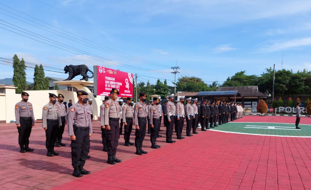 Polres Sumedang Laksanakan Upacara Peringatan Sumpah Pemuda ke 94