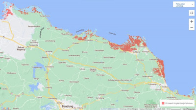 Pesisir Pantura Jawa Barat Diprediksi Tenggelam 8 Tahun Lagi