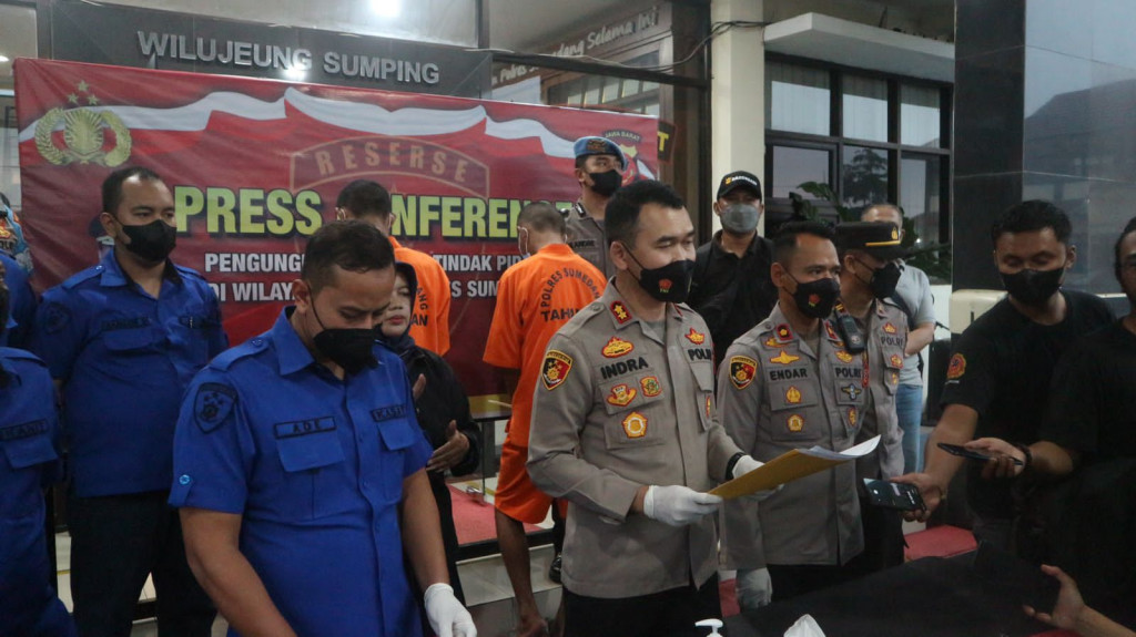 Polres Sumedang Gelar Press Release Pengungkapan Kasus Curanmor