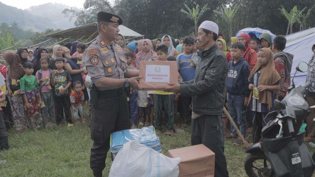 Kali Kedua Polres Sumedang Kirimkan Bantuan Untuk Korban Gempa Cianjur
