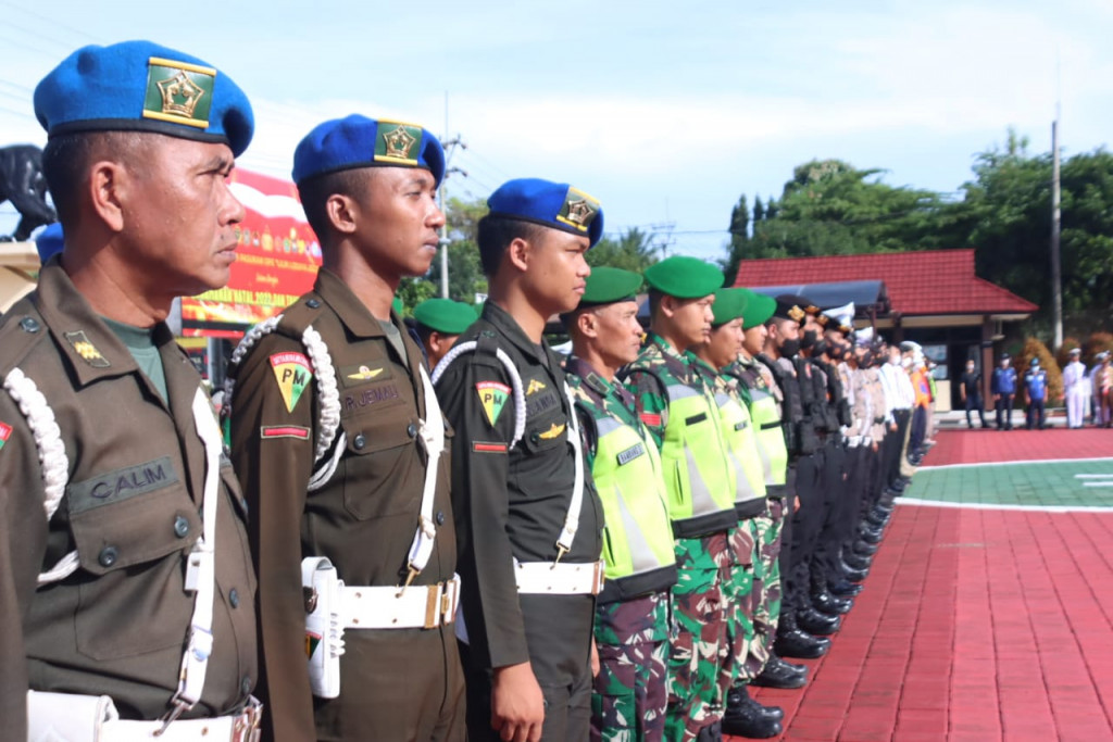 Polres Sumedang Laksanakan Apel Gelar Pasukan Operasi Lilin Lodaya 2022
