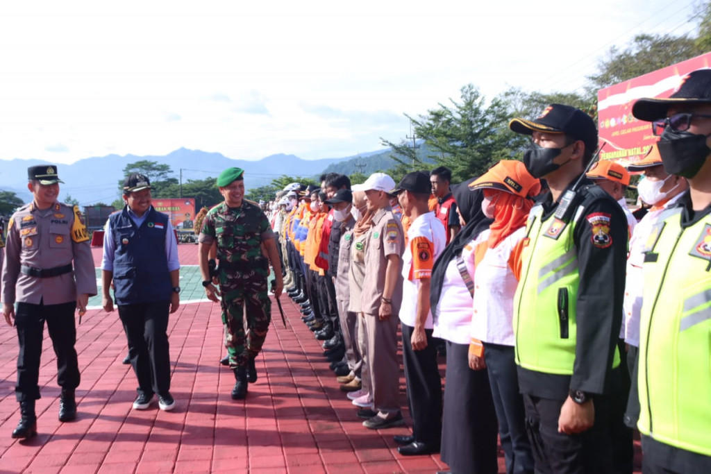 Polres Sumedang Laksanakan Apel Gelar Pasukan Operasi Lilin Lodaya 2022