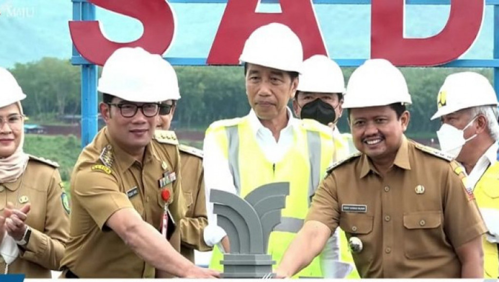 Presiden Jokowi Resmikan Bendungan Sadawarna di Subang Jawa Barat