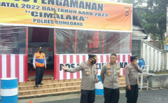 Wakapolda Jabar Laksanakan Pengecekan Pos Pam di Wilayah Sumedang