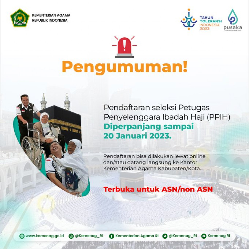 Masa Pendaftaran PPIH 1444 Hijriah Diperpanjang, Berikut Syarat dan Cara Daftarnya