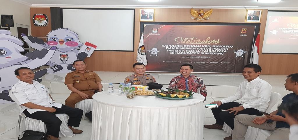 Ciptakan Pemilu 2024 yang Aman dan Damai, Polres Sumedang Gelar Silaturahmi dengan Partai Politik