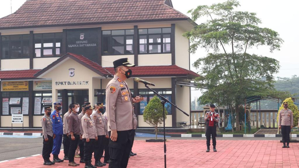 Jaga Netralitas Pemilu 2024, Kapolres Sumedang Berikan Arahan kepada Anggotanya