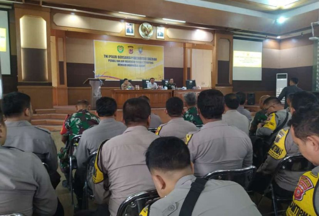 Turunkan Angka Stunting, Polres Sumedang Adakan Pelatihan bagi Petugas Bhabinkamtibmas dan Babinsa