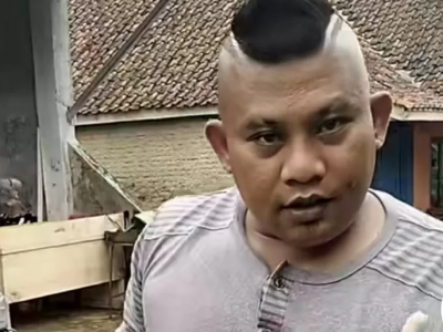 Sosok Asep, Kades Berambut Mohawk Dari Cikaramas Sumedang 