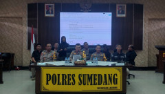 Gelar Pers Release Akhir Tahun, Kapolres Sumedang Bacakan Pencapaian Kinerja Selama Tahun 2022