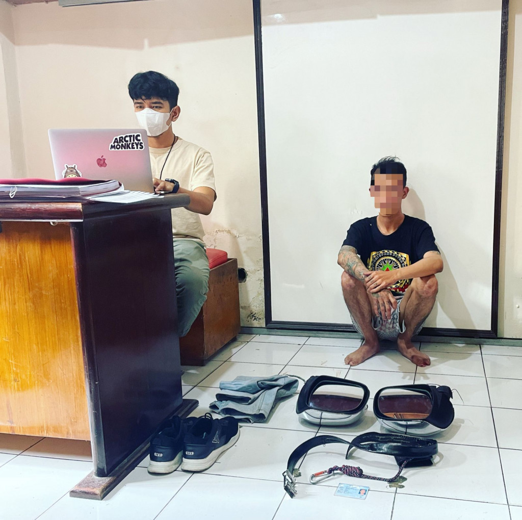 Anggota Unit Reskrim Polsek Jatinangor Berhasil Ringkus 2 Pelaku Pencurian Spion Mobil Mewah