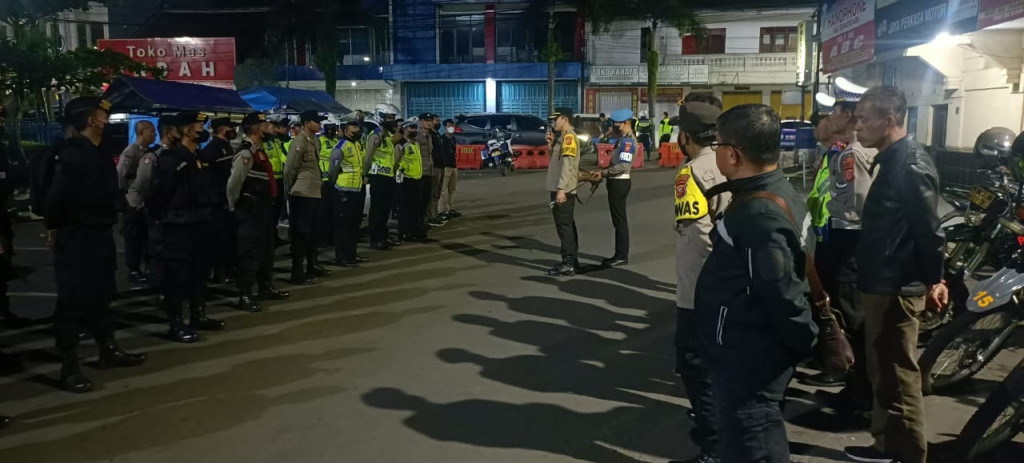 Gelar Razia, Polres Sumedang Amankan Pengendara Moror yang Gunakan Knalpot Bising