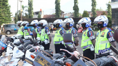 Kapolres Sumedang Pimpin Apel Gelar Pasukan Operasi Keselamatan Lodaya 2023