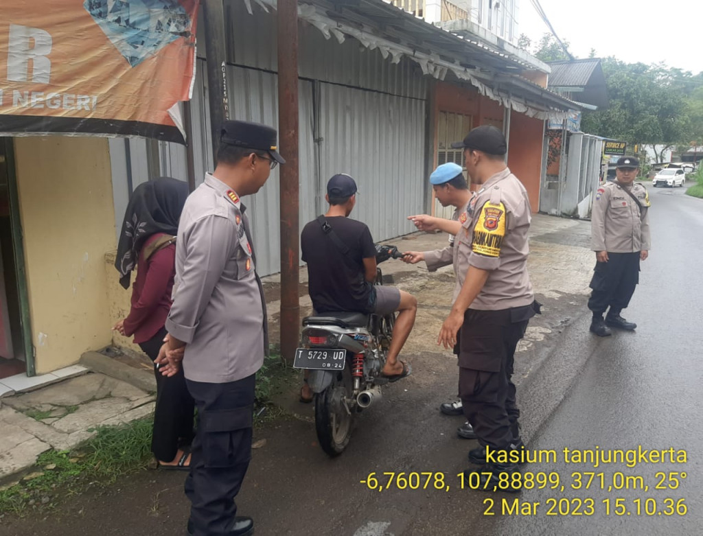 Respon Keluhan Masyarakat, Polsek Tanjungkerta Penertiban Knalpot Bising