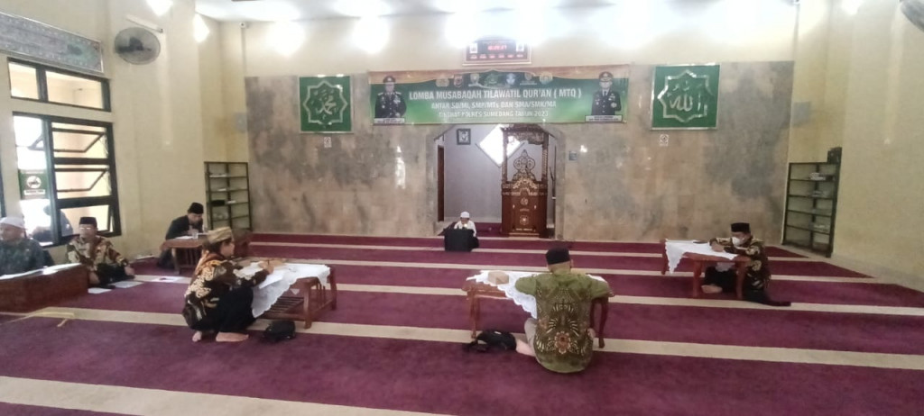 Ciptakan Generasi Muda yang Religius, Polres Sumedang Gelar Lomba MTQ dan Nasyid Asmaul Husna