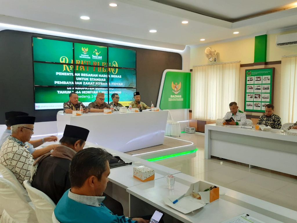Baznas Sumedang Tentukan Nilai Zakat Fitrah Tahun 1444 Hijriyah
