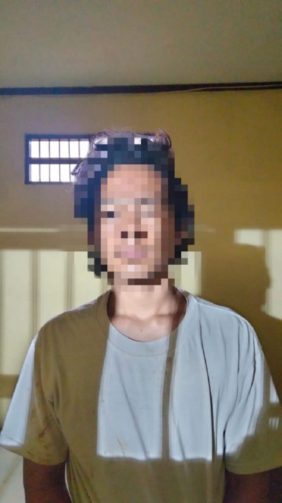 Tertangkap Basah Sedang Melakukan Pencurian Seorang Pemuda Diamankan Polisi