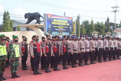 Polres Sumedang Dan Instansi Terkait Gelar Apel Pasukan Operasi Ketupat 2023