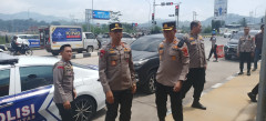 Kapolda Jabar Tinjau Pos Terpadu Ops Ketupat Lodaya 2023 Polres Sumedang 