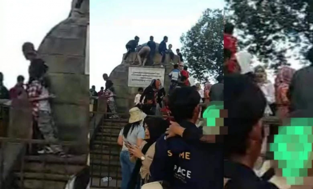 Beredar Foto Monumen Lingga Dinaiki Penonton Karnaval SCTV, Begini Tanggapan Pemda Sumedang
