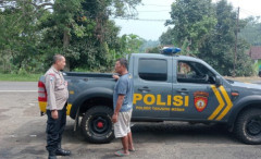 Polsek Cisarua Laksanakan KRYD Patroli Jalan Kaki dan Penyampaian Kamtibnas